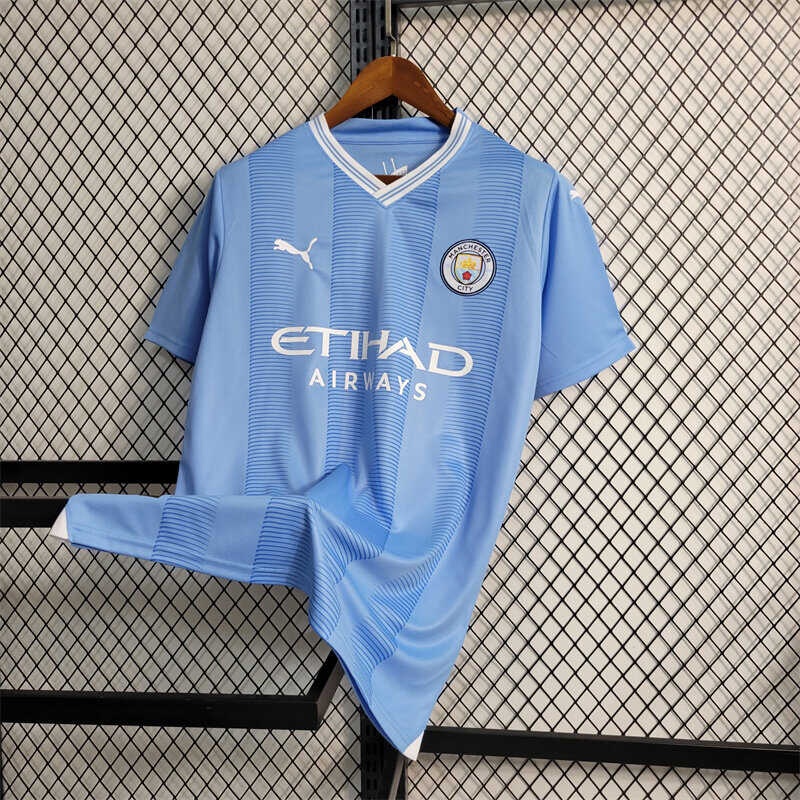 Man City Jersey 2324 Home Football Kit 2023 2024 Soccer Team Shirt