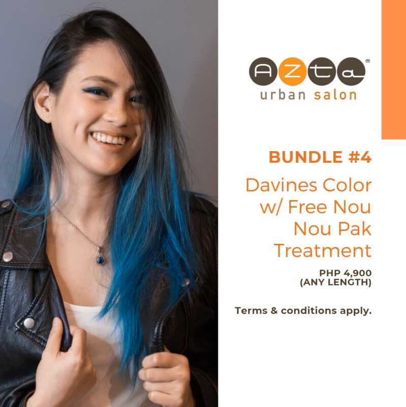 BUNDLE 4 Davines Color w/ Free Nou Nou Pak Treatment (evoucher