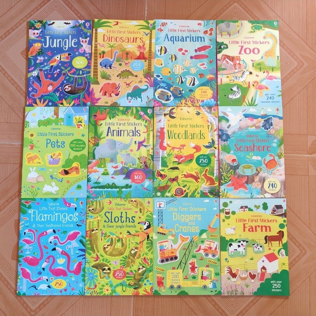 usborne English Sticker Book sticker book Children's Sticker Book Scene ...