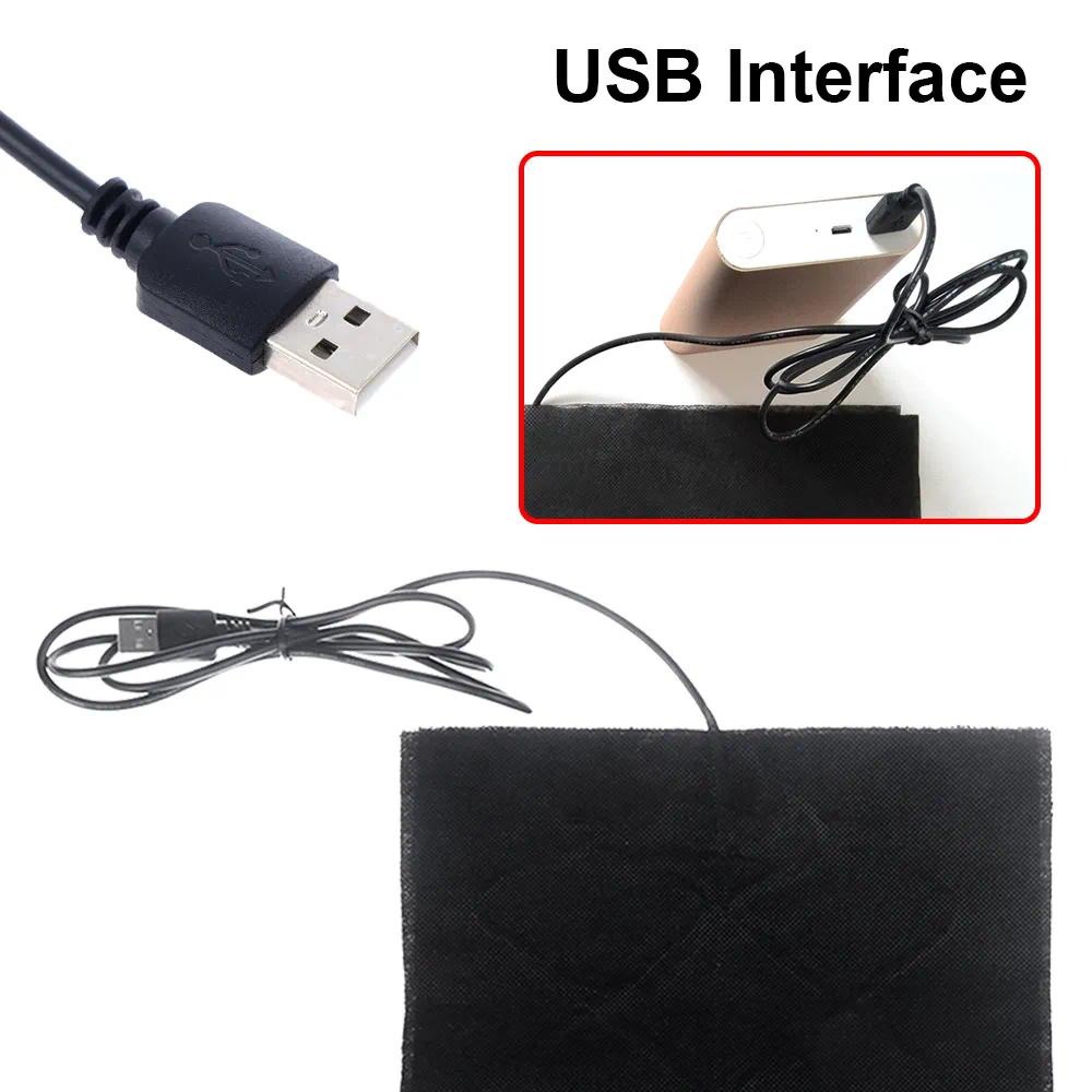 5V USB Carbon Fiber Heating Pad Hand Warmer Body Warmer Fast-Heating ...