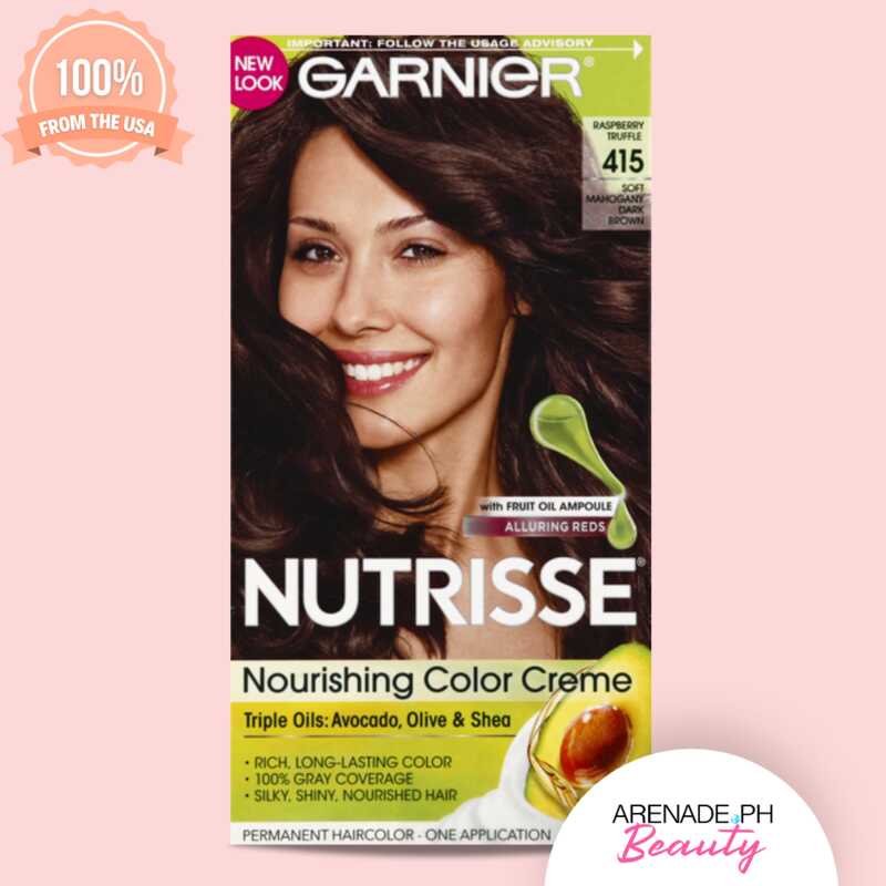 Garnier Nutrisse Nourishing Color Creme Permanent Hair Color Soft Mahogany Dark Brown 1 8800