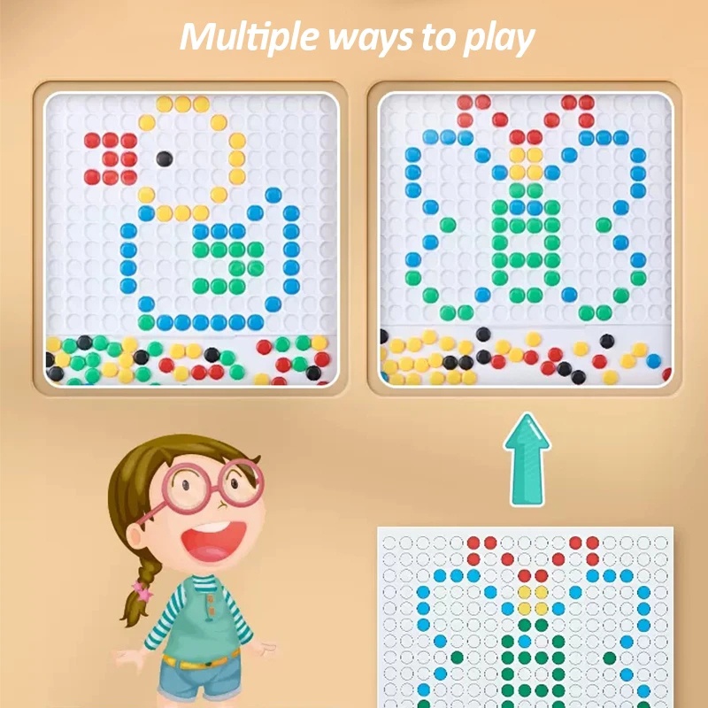 Magnetic Drawing Board Magpad Dots Educantional Toys with Magnetic ...