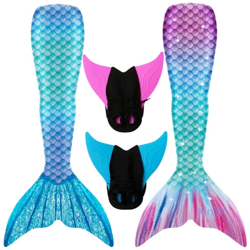 New Kids Adult The Little Mermaid Tails Children Memaid Swimsuit ...