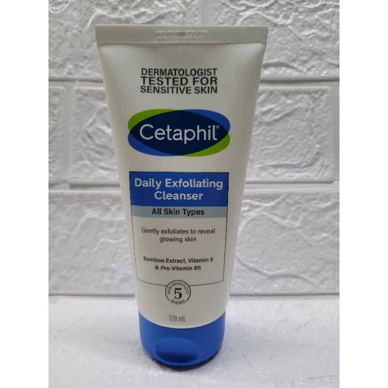 ♟CETAPHIL DAILY EXFOLIATING CLEANSER FACE ALL SKIN TYPE (178G) | Shopee ...