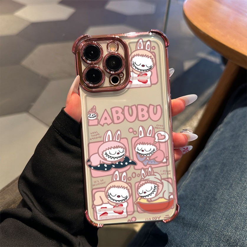 Labubu Phone Case for iPhone 16 11 15 14 13 12 Pro Xs Max XR X 7 8 Plus ...