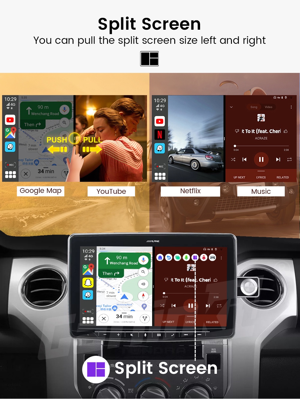 CarlinKit CarPlay AI Box QCM6125 Android 12 Dash Cam Wireless CarPlay ...