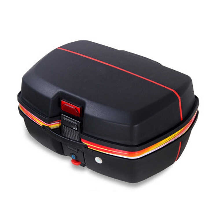 Plastic Motorcycle Tail Large Capacity 43L Scooter Box Motorcycle Rear ...