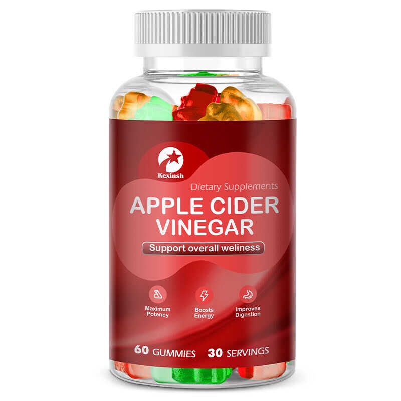 Kexinsh Apple Cider Vinegar Gummy for Flat Tummy Gummies Slimfast Apple ...