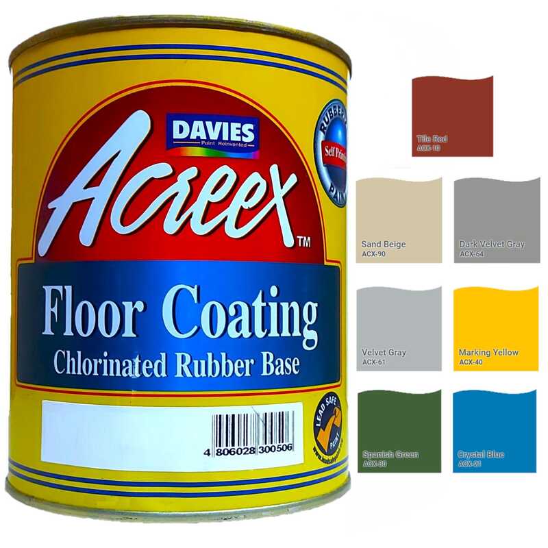Davies Acreex Floor Coating Chlorinated Rubber Base Floor Paint (Available in Different Colors