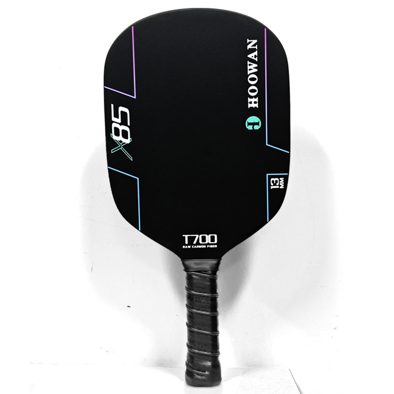 HOOWAN X85 Pickleball Paddle 4-Ply T700 Carbon Fiber Grit Rough Surface ...