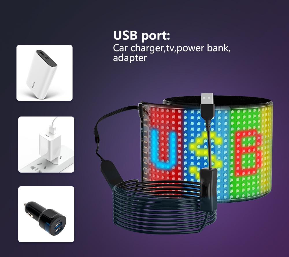 LED Matrix Pixel Panel ,USB 5V Flexible Addressable RGB Pattern ...