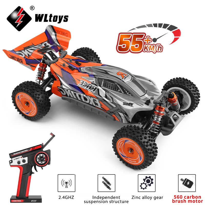 Wltoys 124010 55Km/H RC Car Professional Racing Vehicle 4Wd OffRoad
