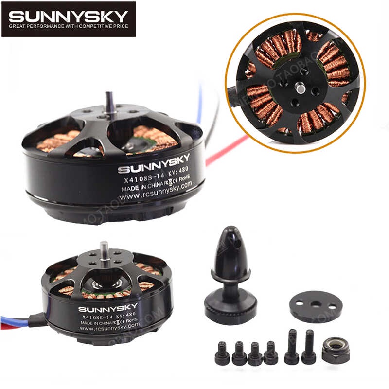 1pcs Sunnysky X4108S 380KV/480KV/600KV/690KV 4S 6S Outrunner Brushless ...