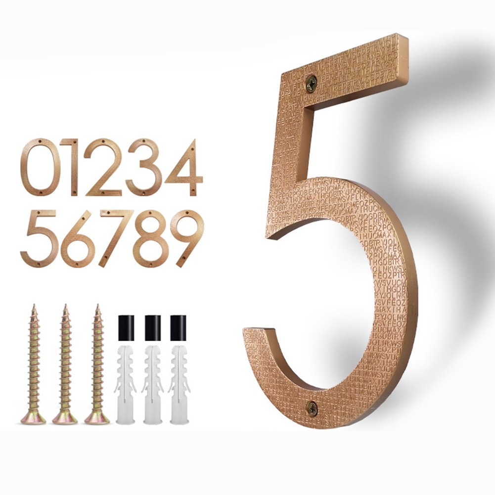 TBTOPONE ️8inch Modern Floating House Numbers Large Black Shadow Home ...