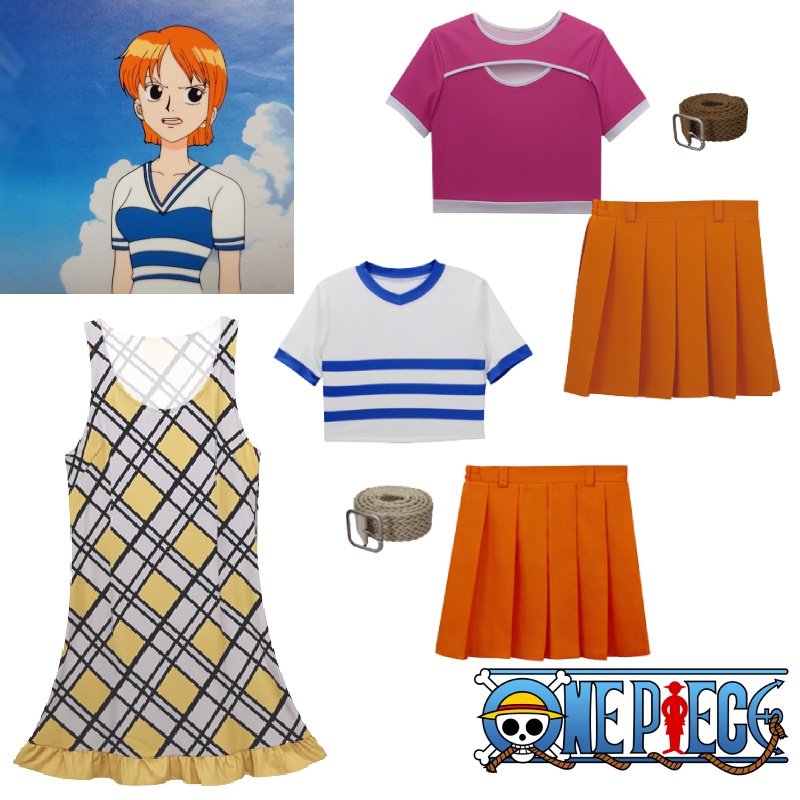 Premium Quality One Piece Nami Cosplay Outfit Adorable And Fresh Style ...