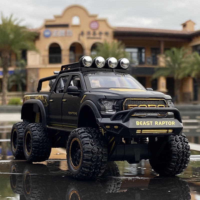 1/28 Ford Raptor F150 Alloy Car Modified Off-Road Vehicle Model Diecast ...
