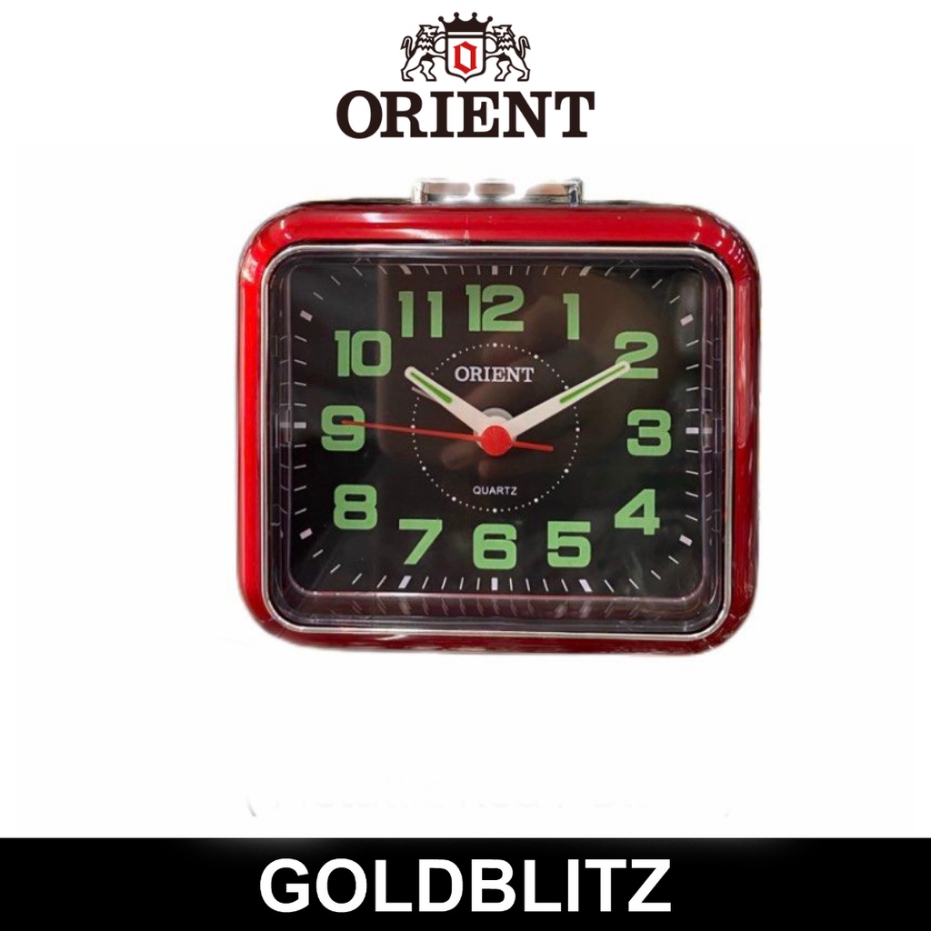Orient OG807 Red Black Alarm Clock | Shopee Philippines