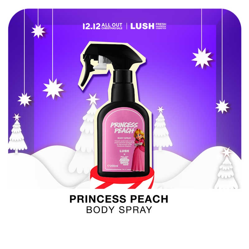 LUSH Super Mario Bros Princess Peach Body Spray 200ml (Limited Edition