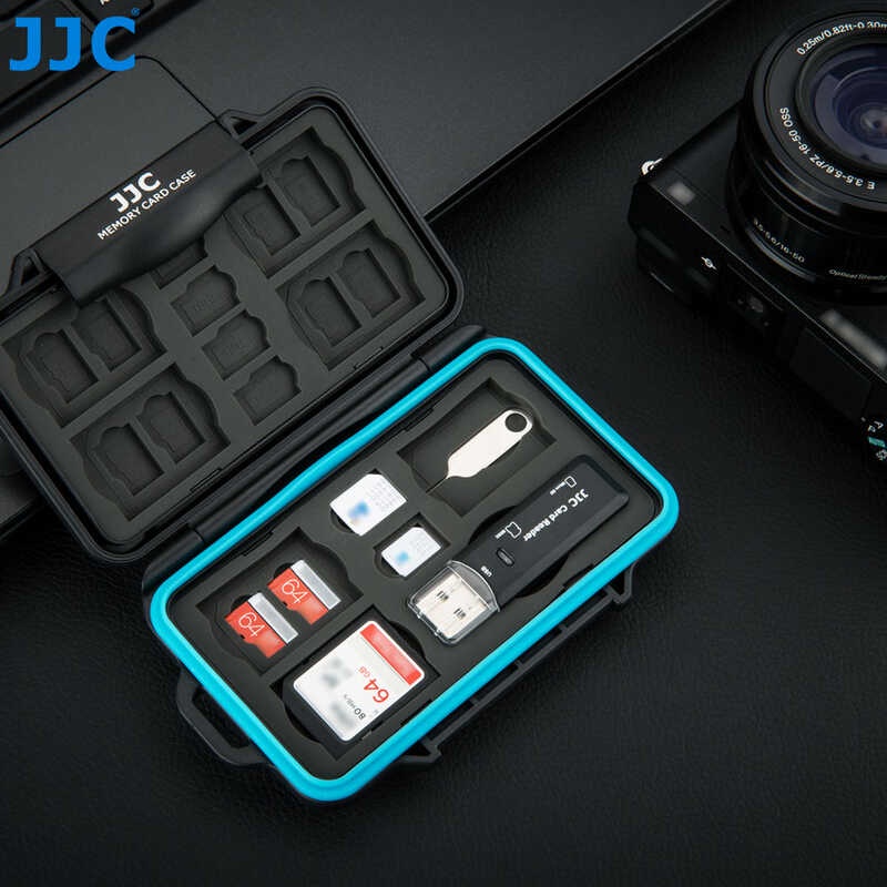 JJC Memory Card Holder Storage Box Para Sa SD SDHC SDXC Micro SD ...