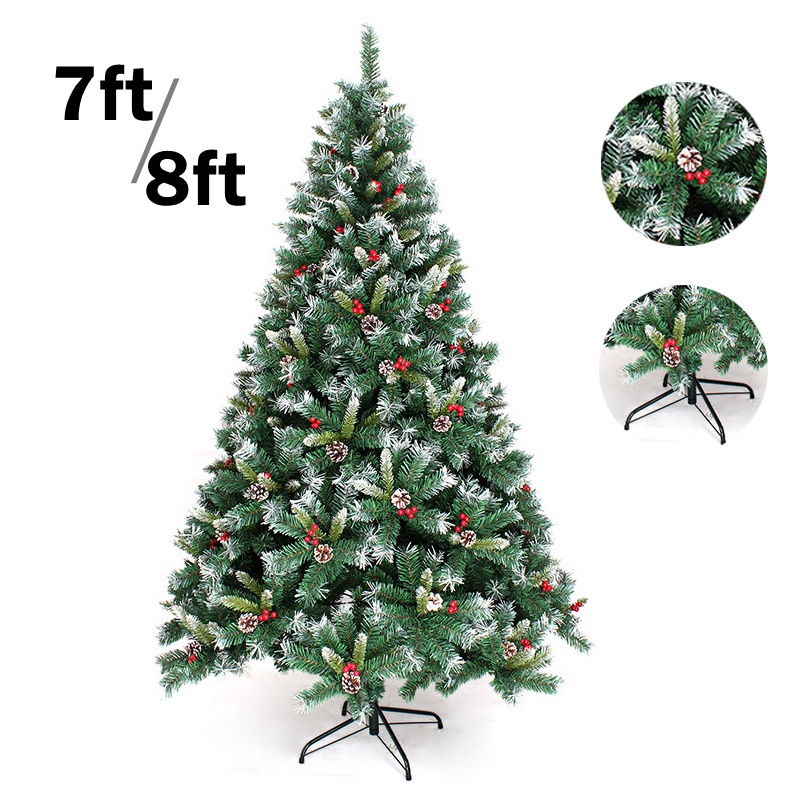 8ft Extra Large Pinecone Christmas Tree with Automatic Hinge 1500