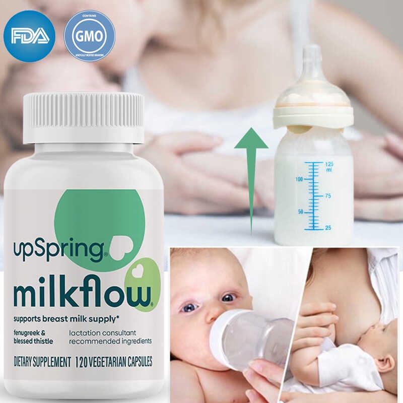 Upspring Milkflow Breastfeeding Supplement Capsules na may Fenugreek