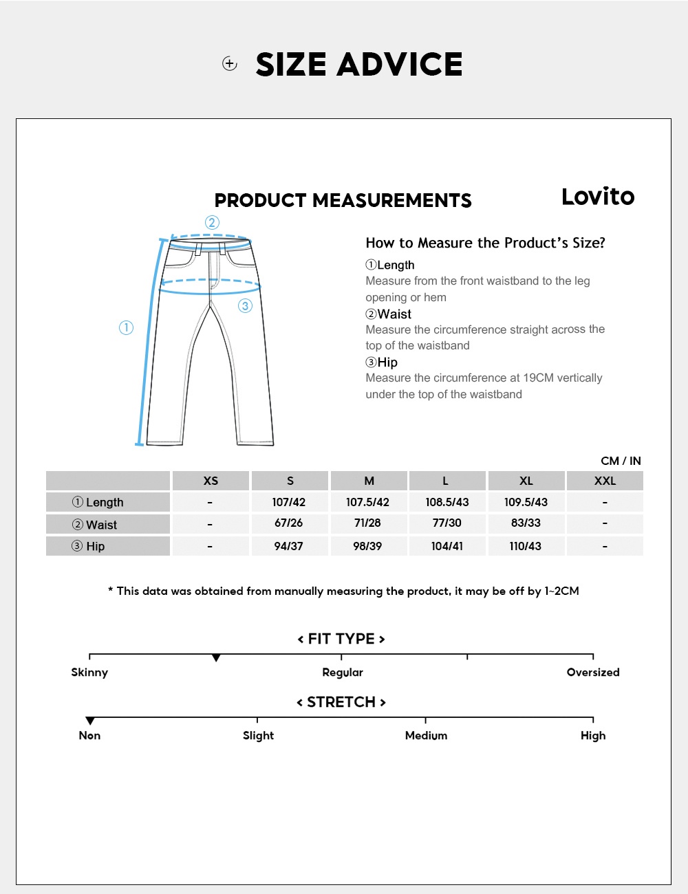 Lovito Women Pocket Pants L67ad135 