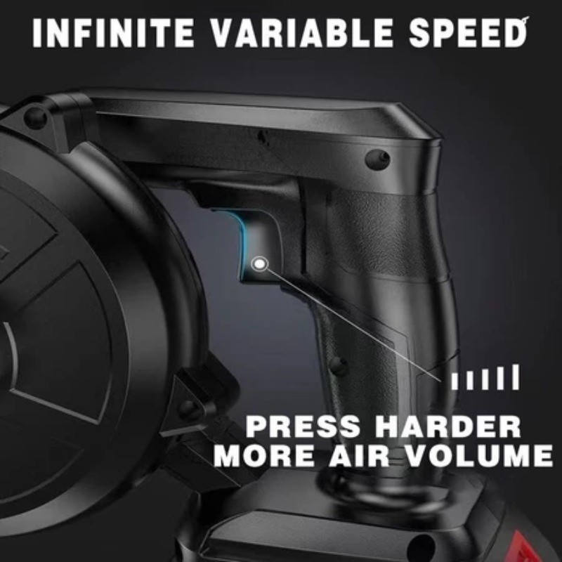 Cordless 1200W Air Blower Vacuum Cleaners Blowing Suction 2 in 1 ...