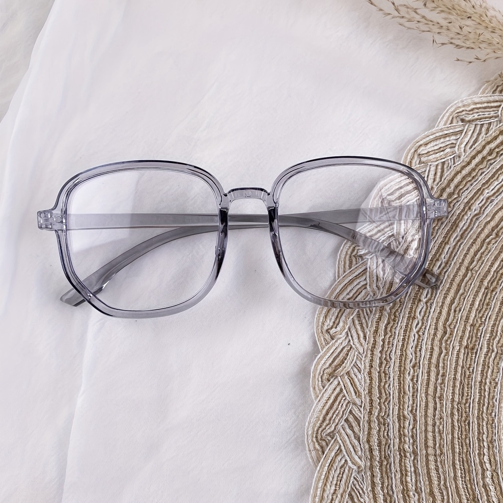 polygon eyeglass frame trendy large frame anti-blue light glasses ...
