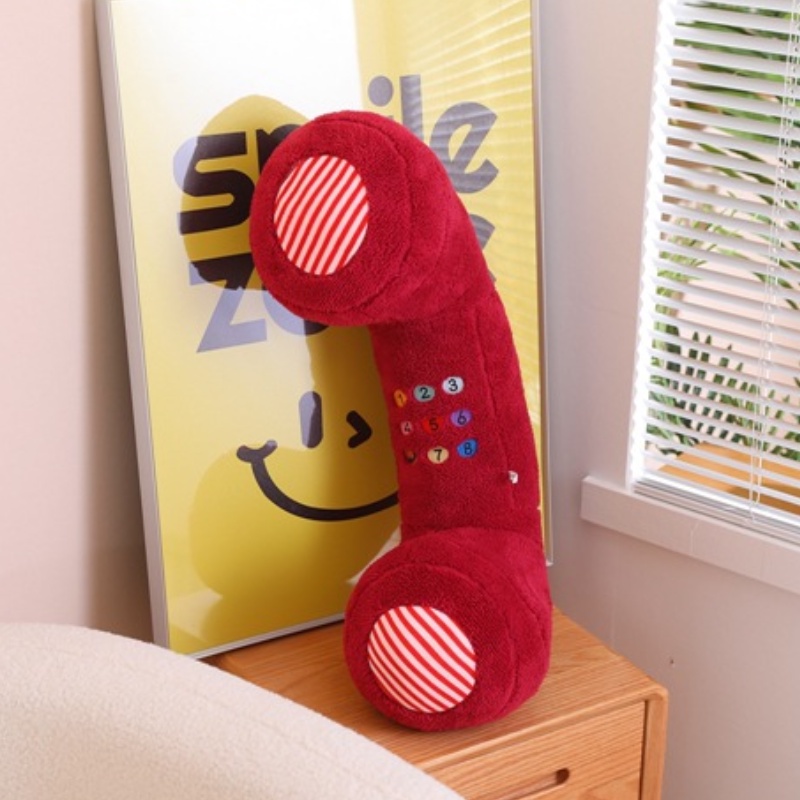 Bulk Purchase Lovely Telephone Plush Cushion Realistic Design Soft Pp