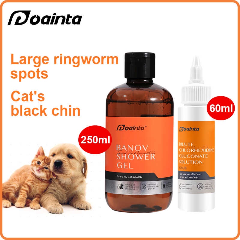 PUAINTA Medicated Shampoo for Dog &Cat Anti Itch Dandruff & Ringworm