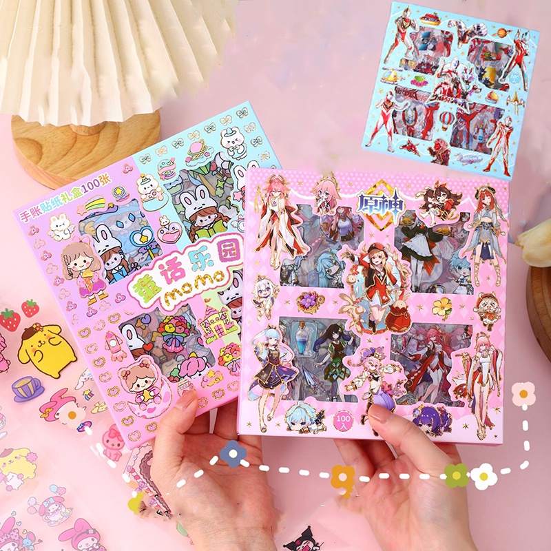 100PCS New Sanrio Stickers Kulomi Melody Ultraman Cute Stickers for ...