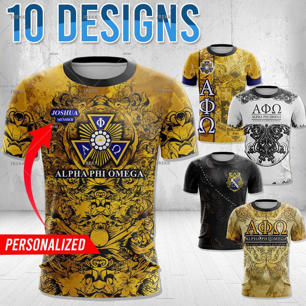 Transfer It Personalized Full Sublimation Alpha Phi Omega Shirt Design ...