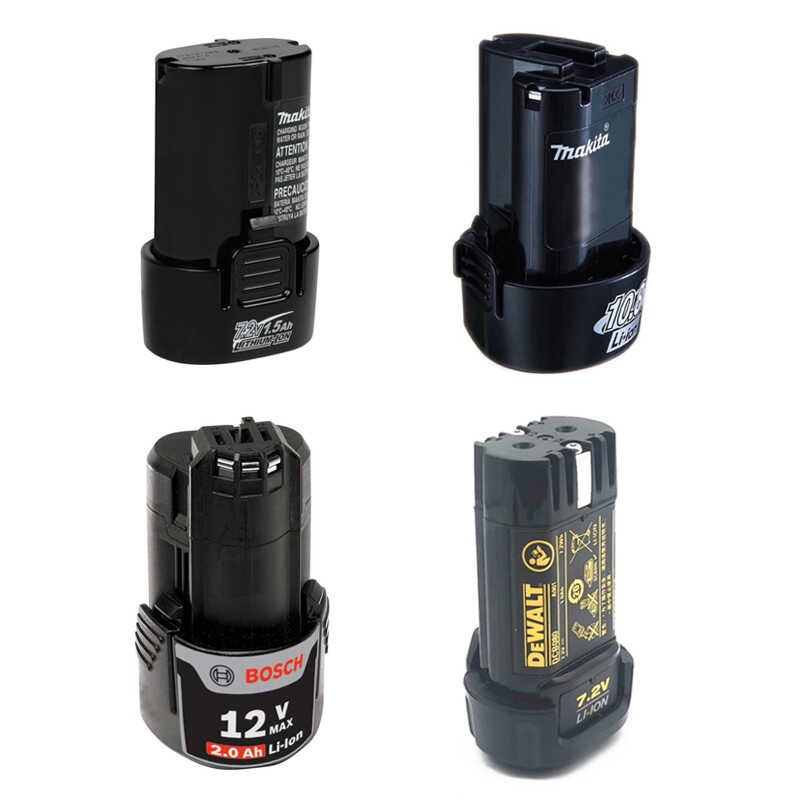 Makita Bosch Orihinal na Lithium Battery 7.2V 10.8V 12V 1.0Ah 1.5Ah 2 ...
