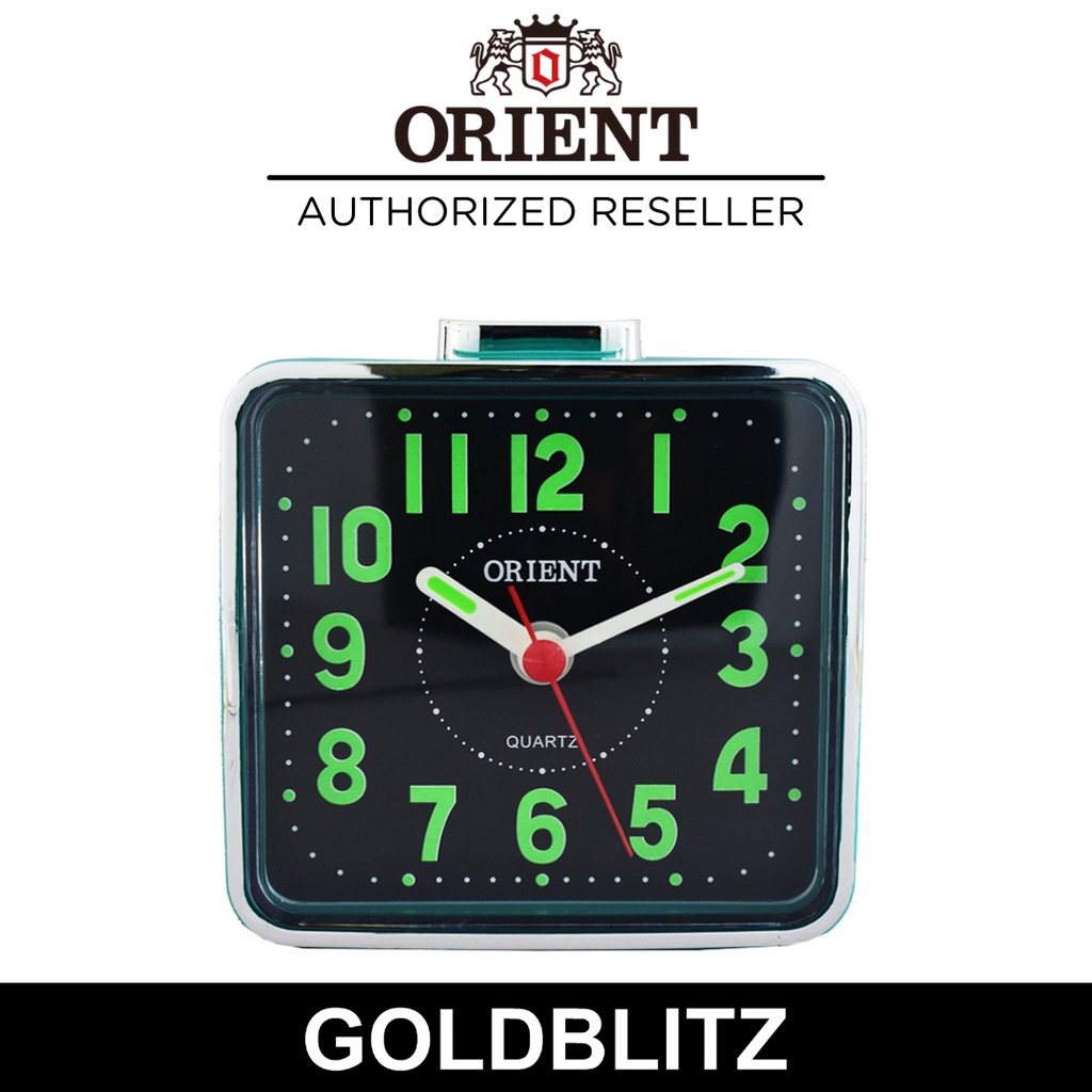 Orient OG802 Green Black Alarm Clock | Shopee Philippines