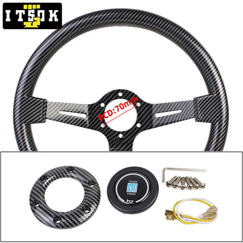 ND Universal 14inch 350mm ABS Racing JDM Steering Wheel | Shopee ...