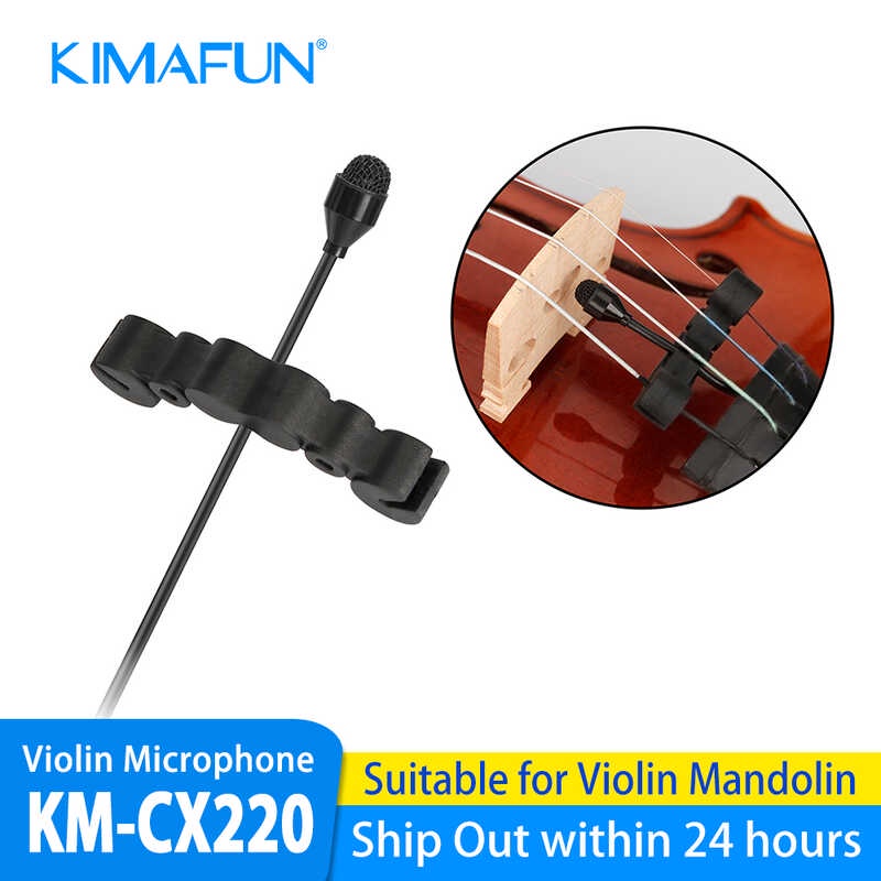KIMAFUN Musical Instrument Condenser Omnidirectional Pickup Mini Violin