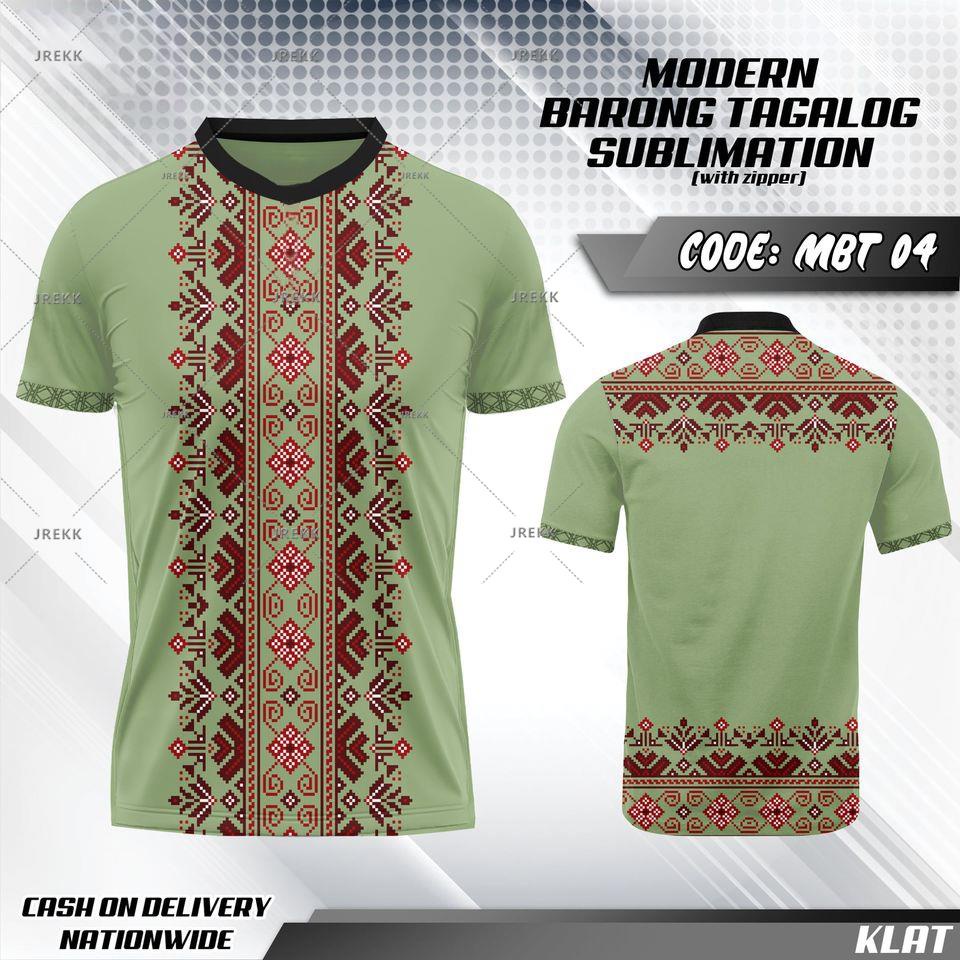asean inspired ethnic attire barong agalog batik polo for men ...