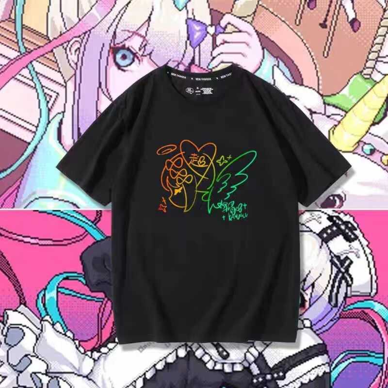 NEEDY GIRL OVERDOSE Anime Oversize T-Shirt Kawaii Manga Graphic Tee ...