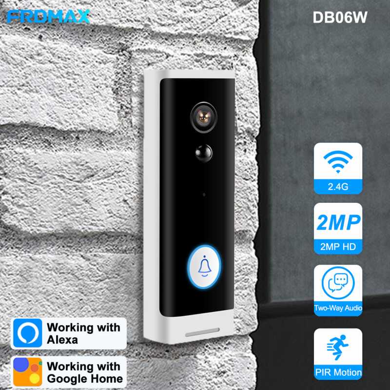 FRDMAX Smart Video Doorbell Camera wifi Wireless 1080P HD Visual ...