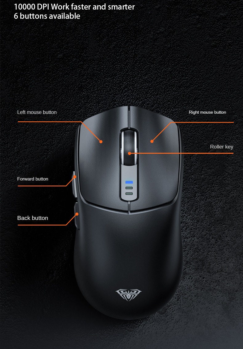AULA SC580 SC580SE Wireless light weight Mouse Bluetooth 2.4g Three ...