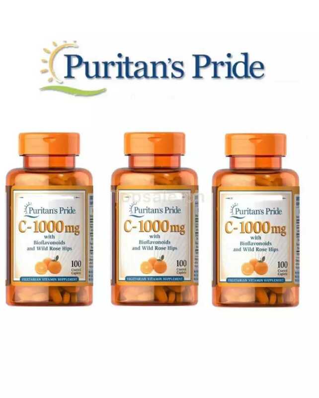 ( Set of 3 ) Original Puritans Pride Vitamin C + Citrus Bioflavanoids