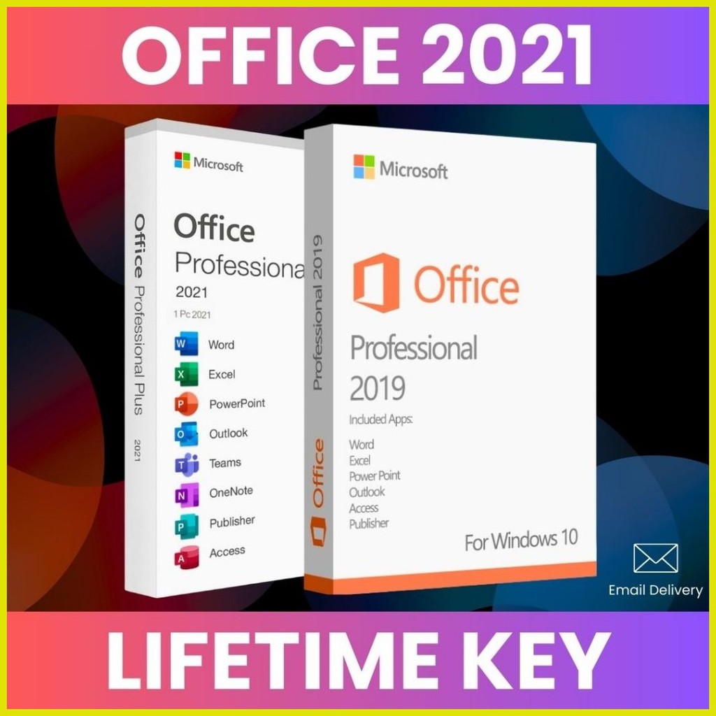 ¤ Office 2019/2021 Pro Plus - 25 Digits License Key Lifetime | Shopee ...