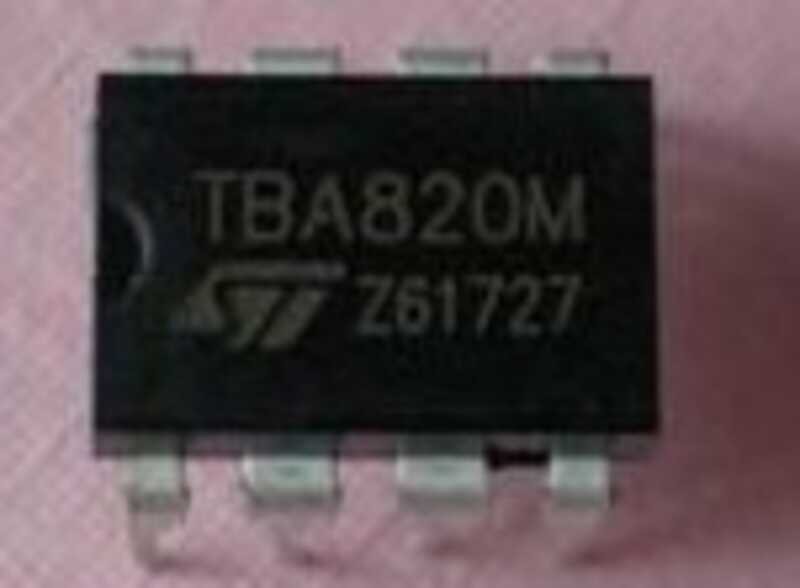 Audio power amplifier circuit, audio amplifier TBA820M, brand new