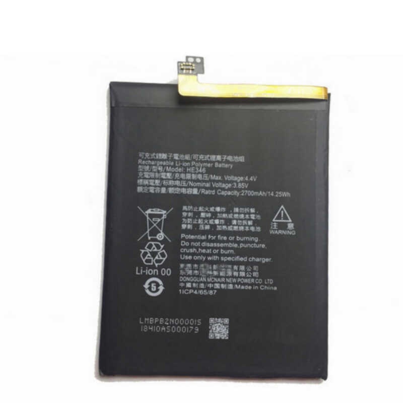 Batteria Originale Nokia HE346 Per Nokia 7 Plus (TA-1046, TA-1055) - 3700 MAh, Grigia