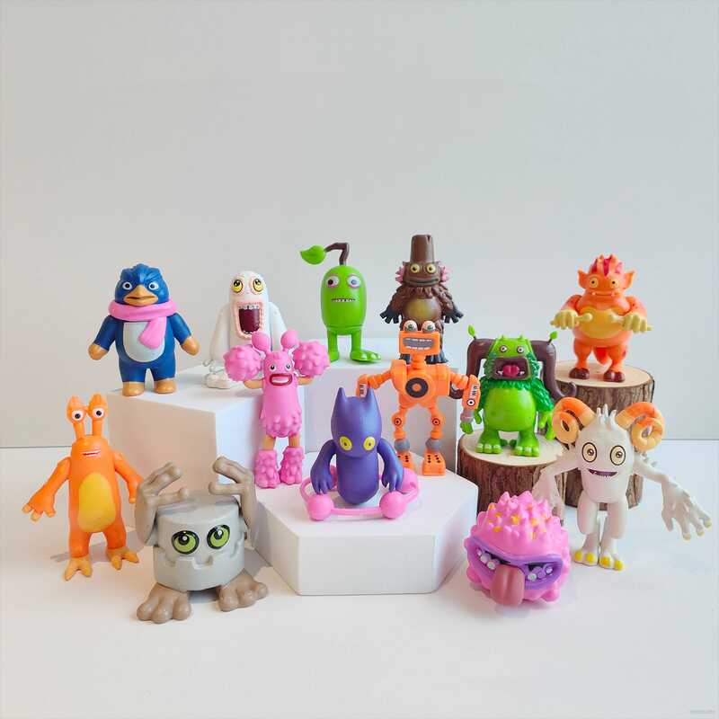 HZ 13pcs My Singing Monsters Action Figure Ghazt Noggin Mammott Pango ...