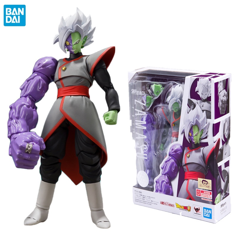 BANDAI SHF Dragon Ball Super Zamasu Goku Anime Action Figures Ferrite 6Inch Collection