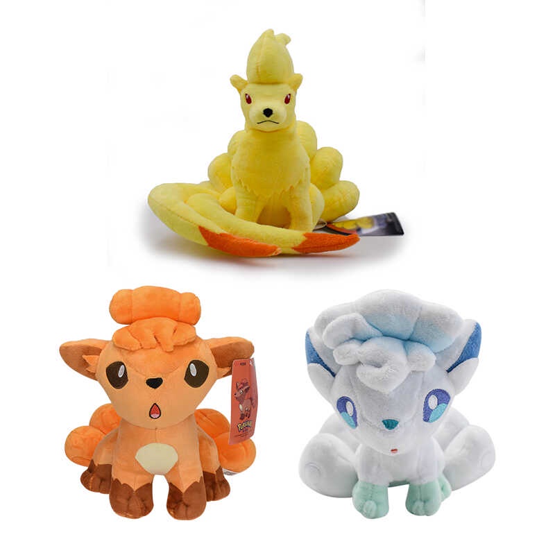 Alolan Ninetales Cute Anime Ice Vulpix Plush Soft Stuffed Animal Toys ...