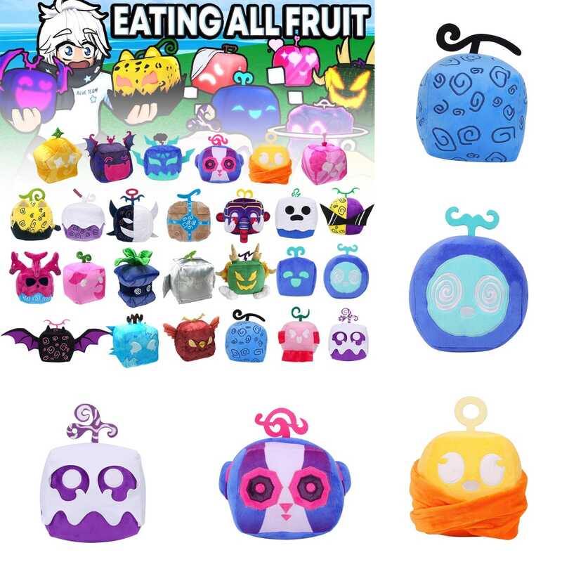 20cm Cartoon Cute Roblox Blox Fruit Stuffed Doll Stuffed Fruits Toy For ...