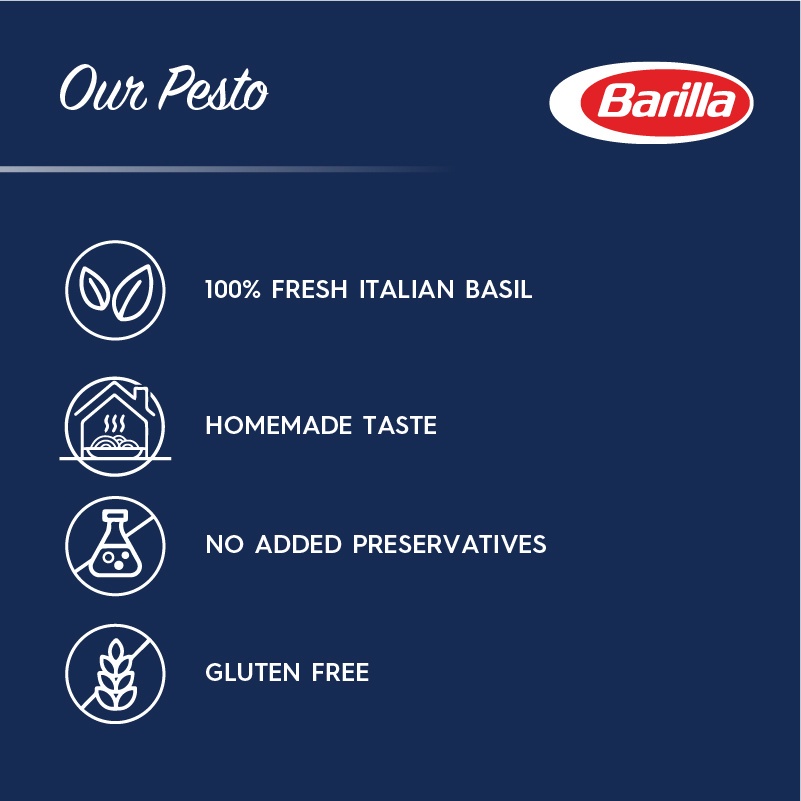 IWG BARILLA Pesto Genovese Pasta Sauce with Fresh Italian Basil 190g