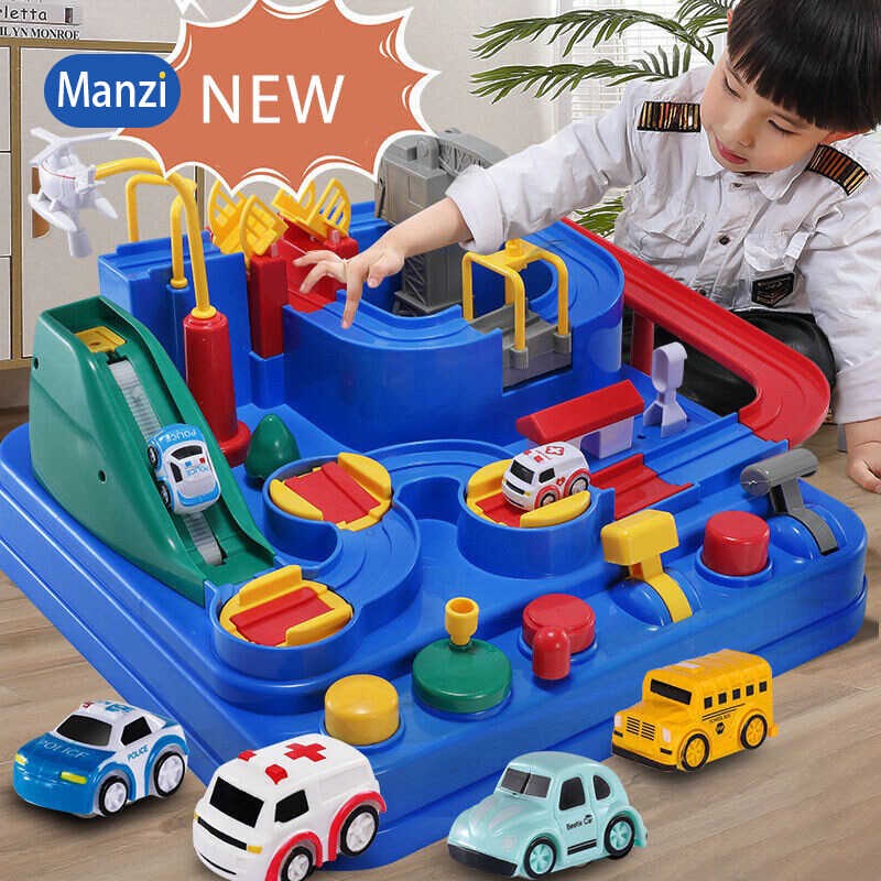 Toy Rail Car Set Assembly Electric Track Car Toy Rail Train Boy ...